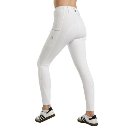 Pantalon Montar MoZuna Refined Pintucks et gun metal crystals full grip femme