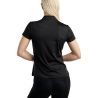 T-shirt manches courtes Montar MoBlair avec crystal gris foncé femme - Noir