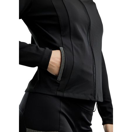 Full-zip jas Montar MoGloria met kaviaarband dames