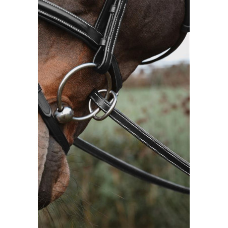 Rênes Caoutchouc Working by Dy'on 1/2 7 arrêtoirs fermeture à anneaux