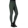 Legging HKM Jil taille haute fond 1/1 en silicone - Vert olive