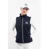 Veste sans manches Harcour Pola femme - Marine / blanc