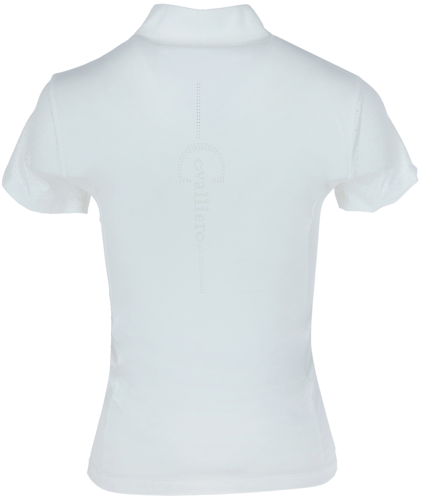 Wedstrijdpolo Covalliero dames Wit