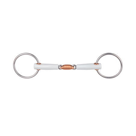 Beris bit met dubbele breuk, losse ring 6 cm