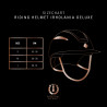 Imperial Riding Olania Deluxe grote klep helm - Donkerbruin