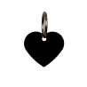 Médaille à Graver en Forme de Cœur Grooming Deluxe by Kentucky - Noir