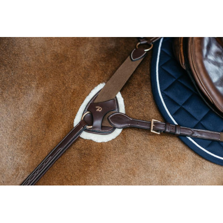 Pad de Protection en Mouton Artificiel pour Collier de Chasse 5 points Dy'on