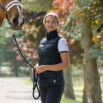 Mouwloze lichte bodywarmer Horze Amber dames