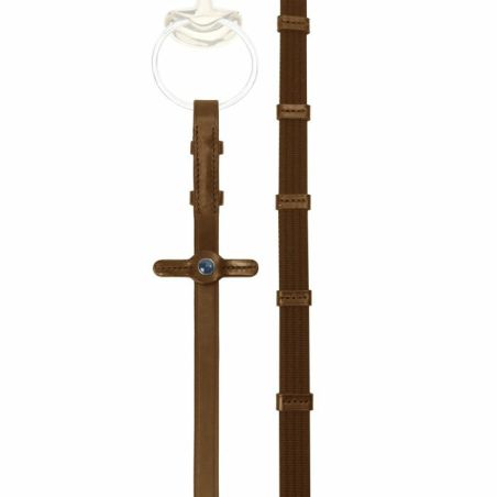 Smalle Stübben-teugels met 9 stops en haken