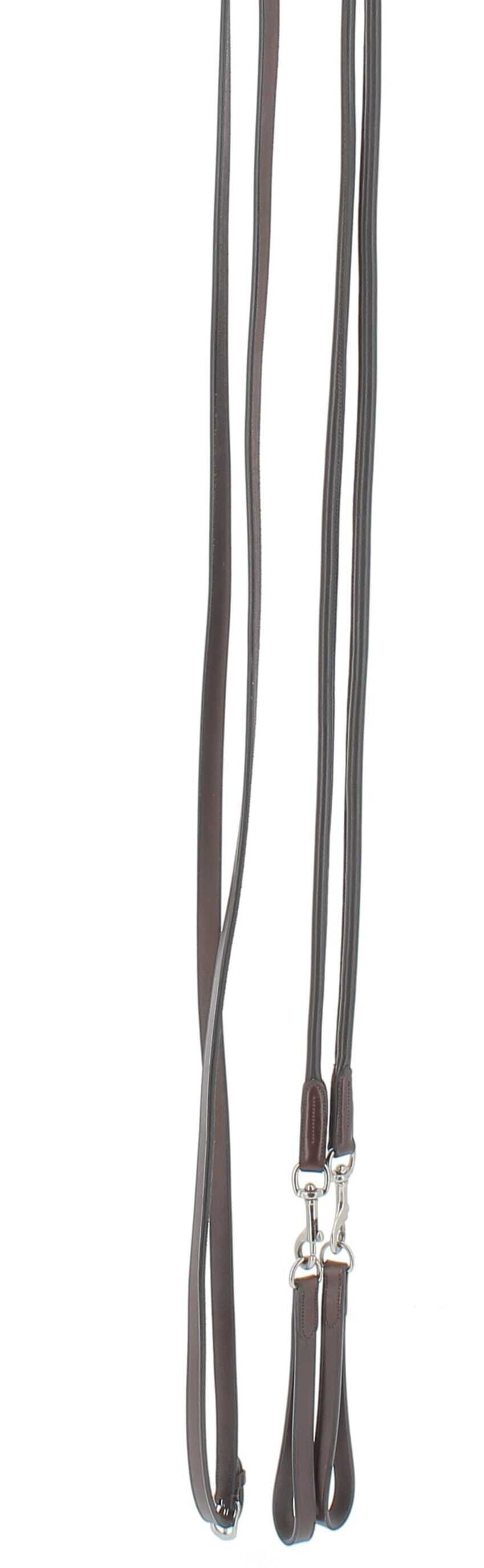 Rênes allemandes Pénélope Cuir rond Havane Marron