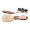 Brosse à crins bicolore T de T - Marron / beige