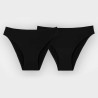 Pack 2 culottes Junior Smoon Flux moyen et abondant - Noir