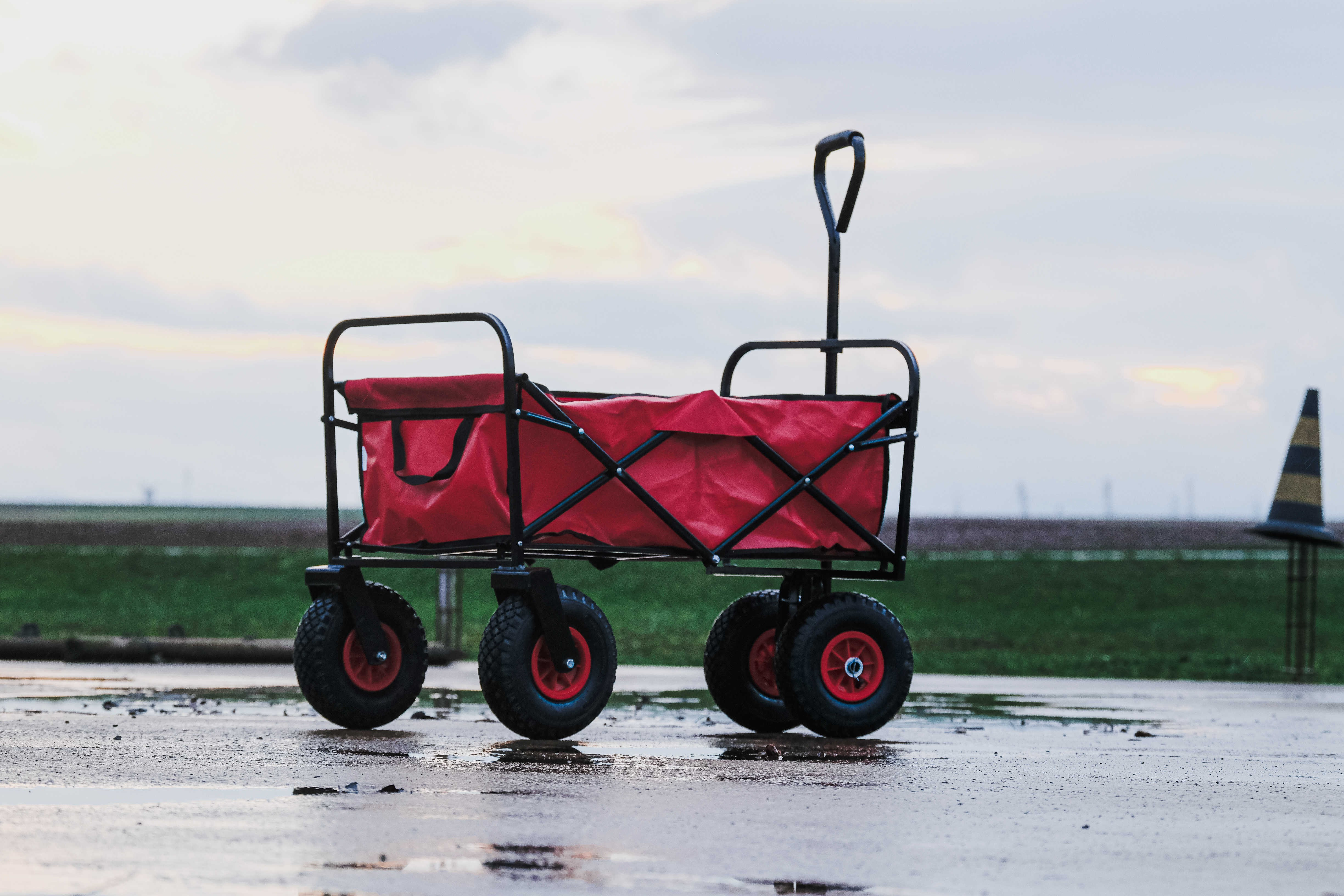 Vierwielige kar Hippotonic Rood