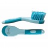 Brosse à pieds bicolore T de T - Turquoise / bleu ciel