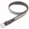 Ceinture Strass T de T - Havane foncé / blanc