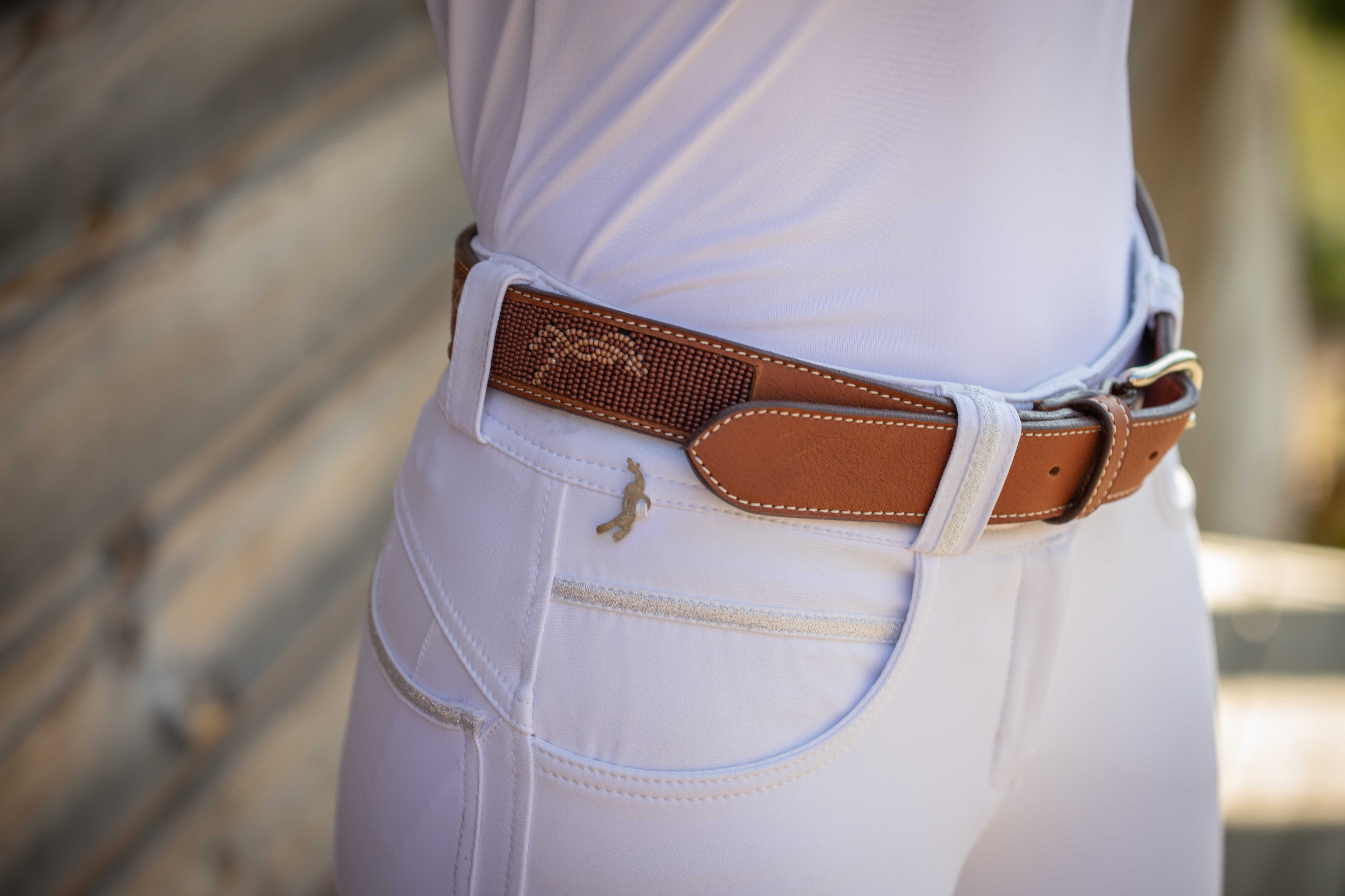 Riem Pénélope Pearlog Cognac / karamel Bruin