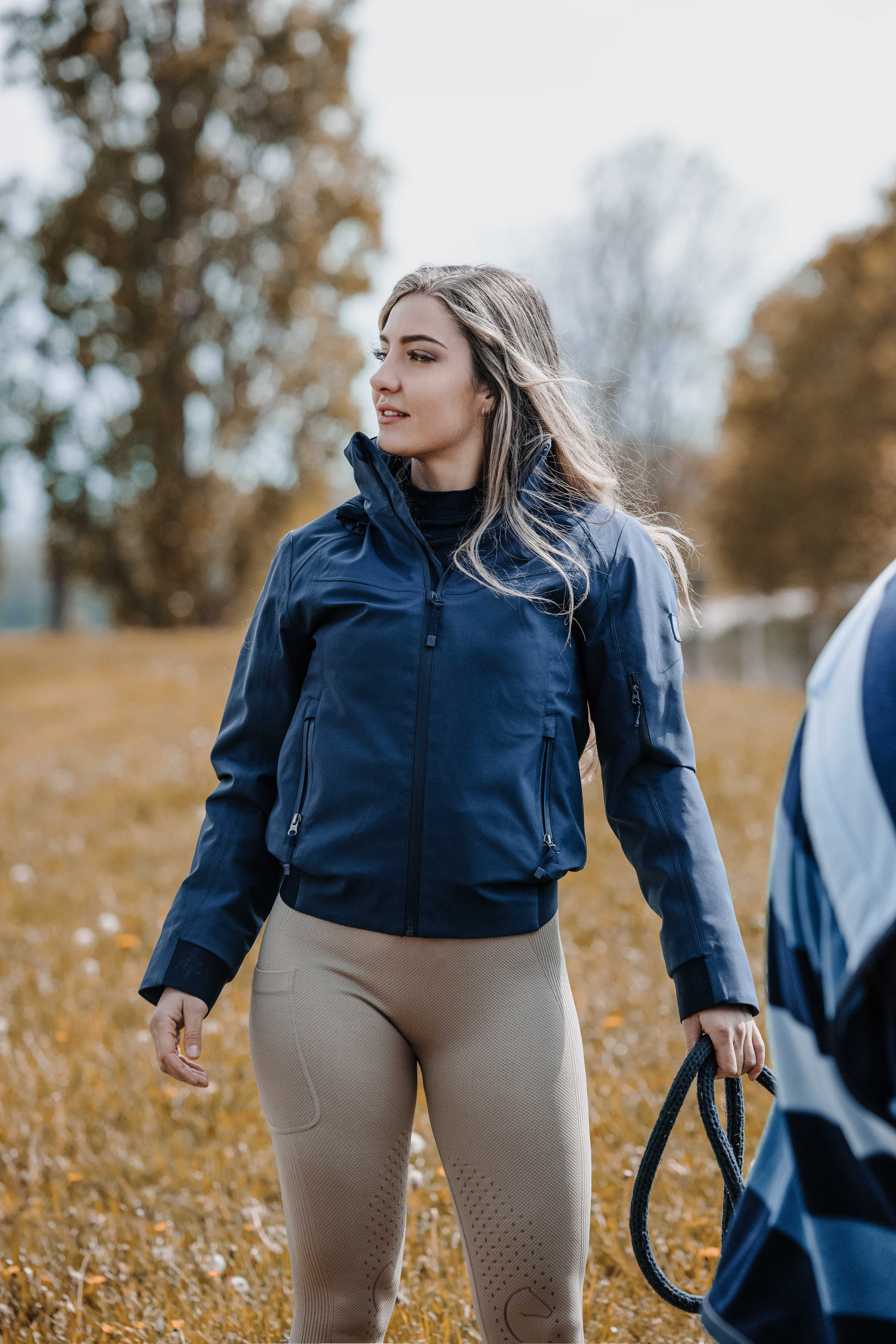 Kort jack Equithème Originals Alina Marine Marineblauw