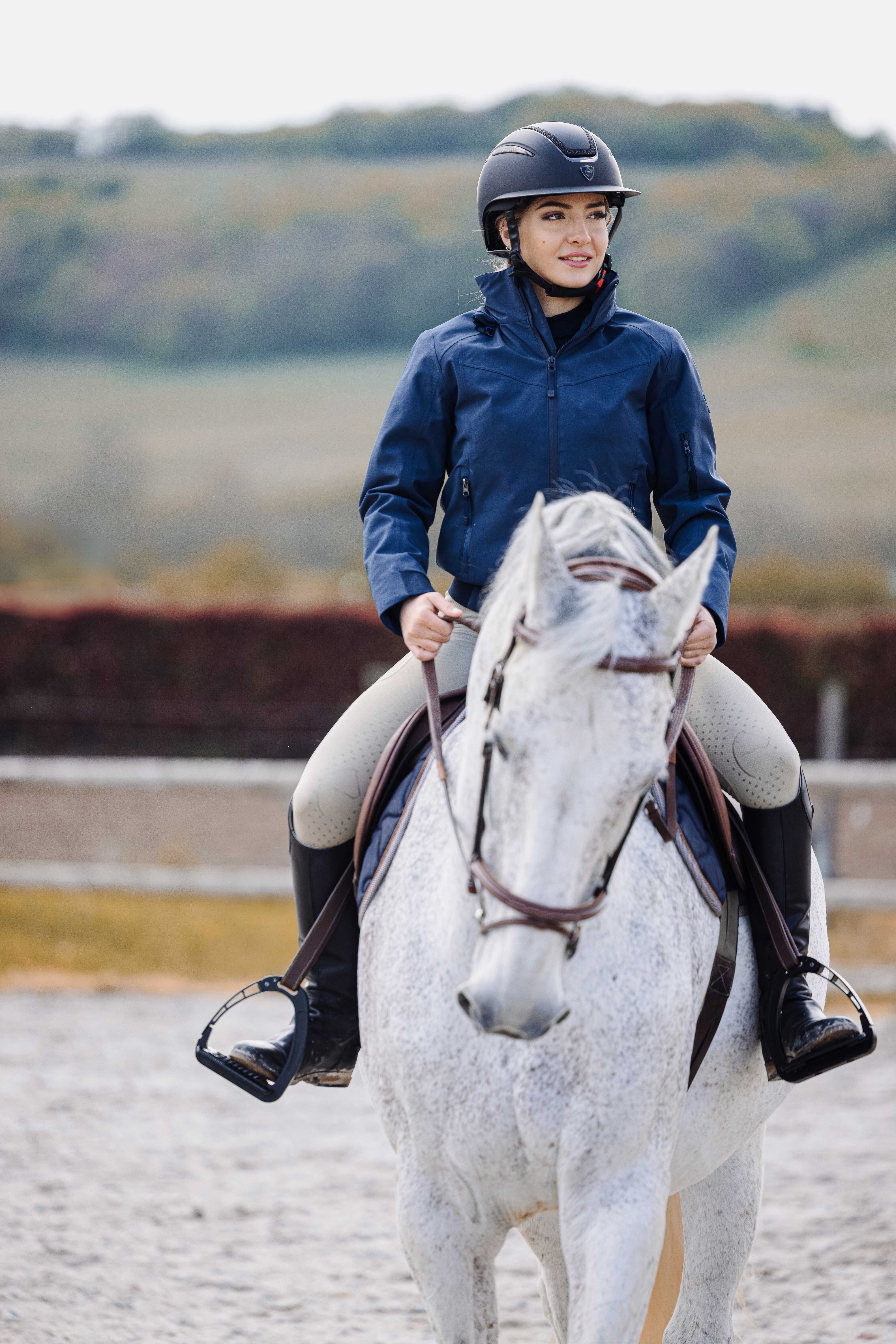 Kort jack Equithème Originals Alina Marine Marineblauw