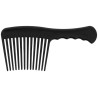 Peigne grande dents P.V.C Hippotonic Soft - Noir