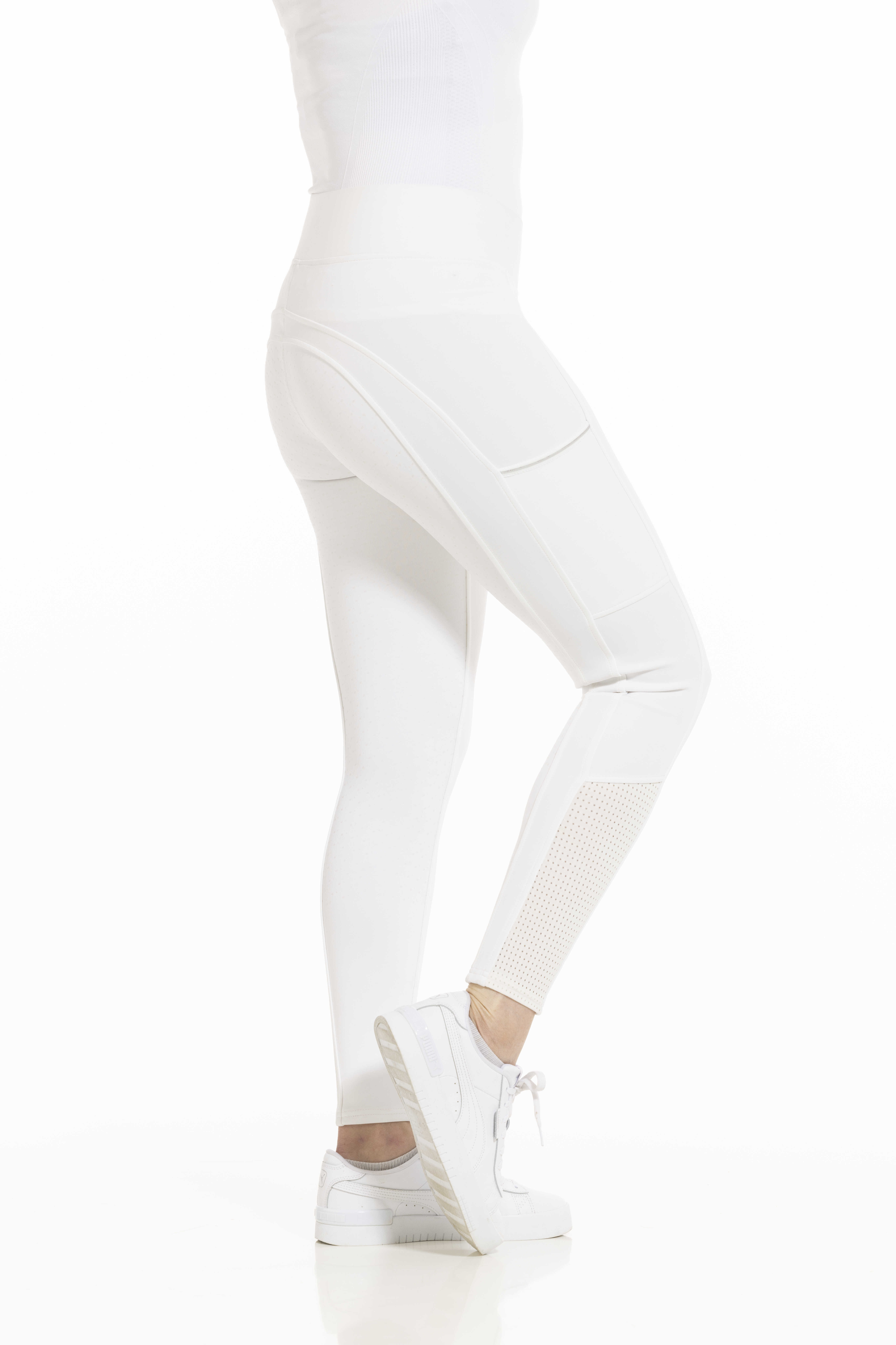 Pull-on Equithème Brigitte siliconen zitvlak Wit Pull-on Equithème Brigitte siliconen zitvlak Wit