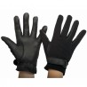Gants maille et daim T de T - Noir