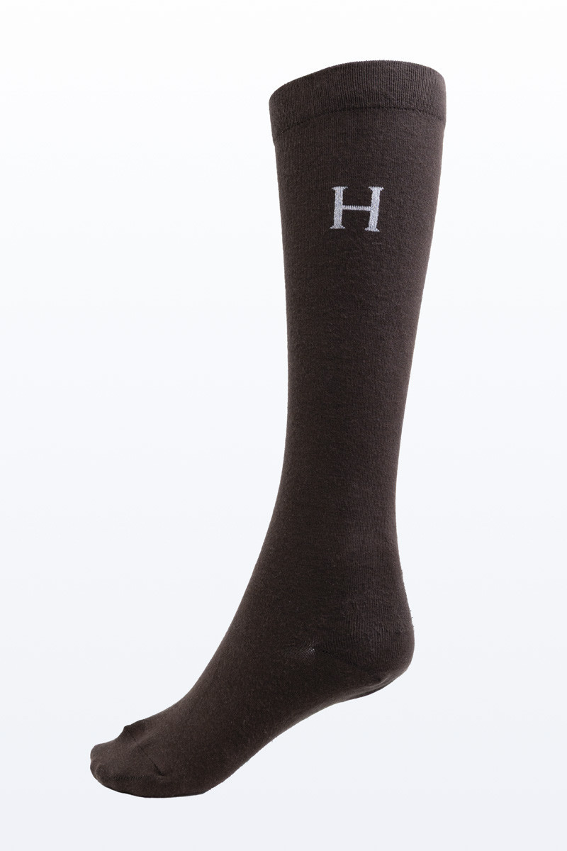 Chaussettes Harcour Aiko par 3 Cacao / noir / tartan