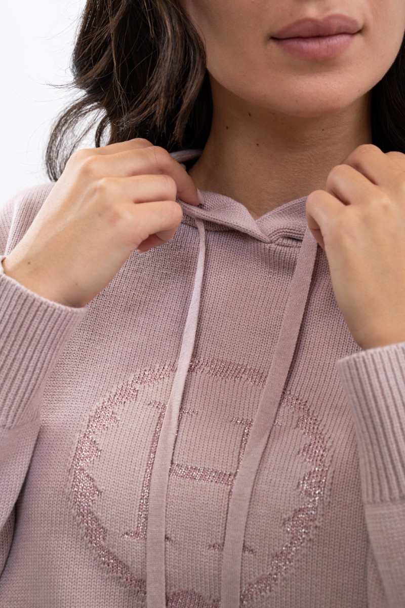 Trui in breiwerk Harcour Aurelia Cacao Bruin