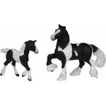 Beeldje Ierse Cob veulen zwart Papo
