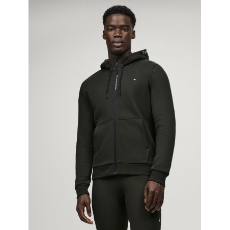 Sweat à capuche Tommy Hilfiger Equestrian zippé Union homme