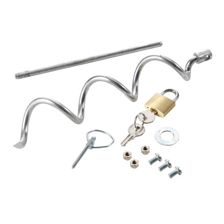 Kit anti-vol pour boîtier de batterie métallique Kerbl Hobbyfarming