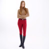 Legging d'équitation Euro-Star Enforce winter FullGrip femme - Amarante