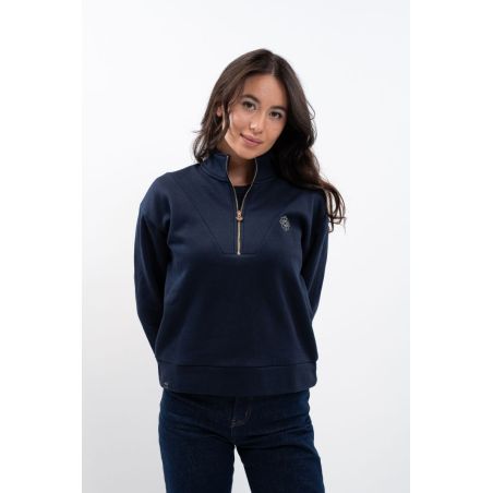 Sweater met rits Harcour x Versailles Louise