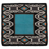 Tapis navajo Westride by Franck Perret Nebraska - Bleu / noir