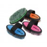 Brosse douce Ezi-Groom Shires 17 cm - Citron vert