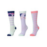 Chaussettes Dublin enfant par 3 - Arc-en-ciel pastel