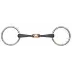 Mors à anneaux double brisure cuivre Shires
