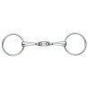 Mors à anneaux double brisure Shires - Acier inoxydable