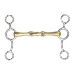 Mors Américain double brisure laiton Shires