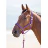 Topaz nylon halster Shires - Violet