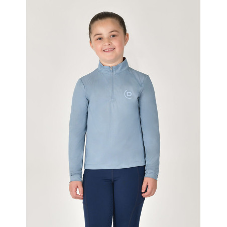 Ademende Dublin paardrijtop met lange mouwen voor kinderen