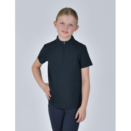 Polo Dublin 1/4 Zip manches courtes enfant