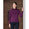 Dublin dames ademend paardrijshirt met lange mouwen - Paarsviolet