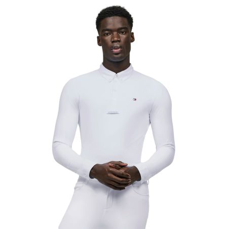 Polo de concours manches longues Tommy Hilfiger Equestrian Eaton homme
