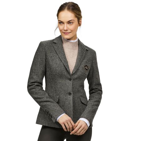 Veste blazer Tommy Hilfiger Equestrian Albany tweed femme
