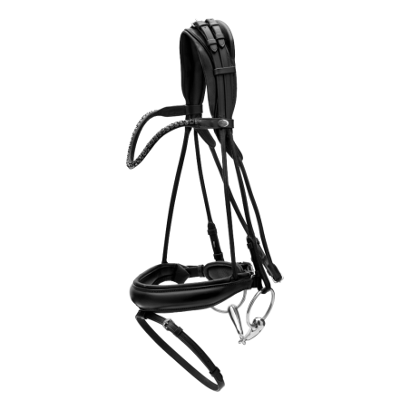 Trens met brede neusriem van soepel leer Dy'on