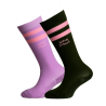 Chaussettes Kentucky Enfants Lignées par 2 Kentucky - Violet / vert foncé