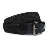 Ceinture tressée Equestrian Stockholm Daily - Noir edition