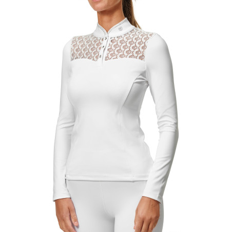 Polo de concours Equestrian Stockholm Cristal Champion femme manches longues