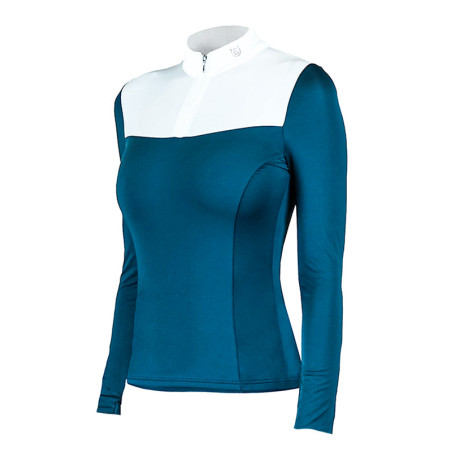 Wedstrijdpolo Equestrian Stockholm Light Breeze dames met lange mouwen