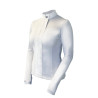 Wedstrijdpolo Equestrian Stockholm Light Breeze dames lange mouwen UV - Wit perfectie